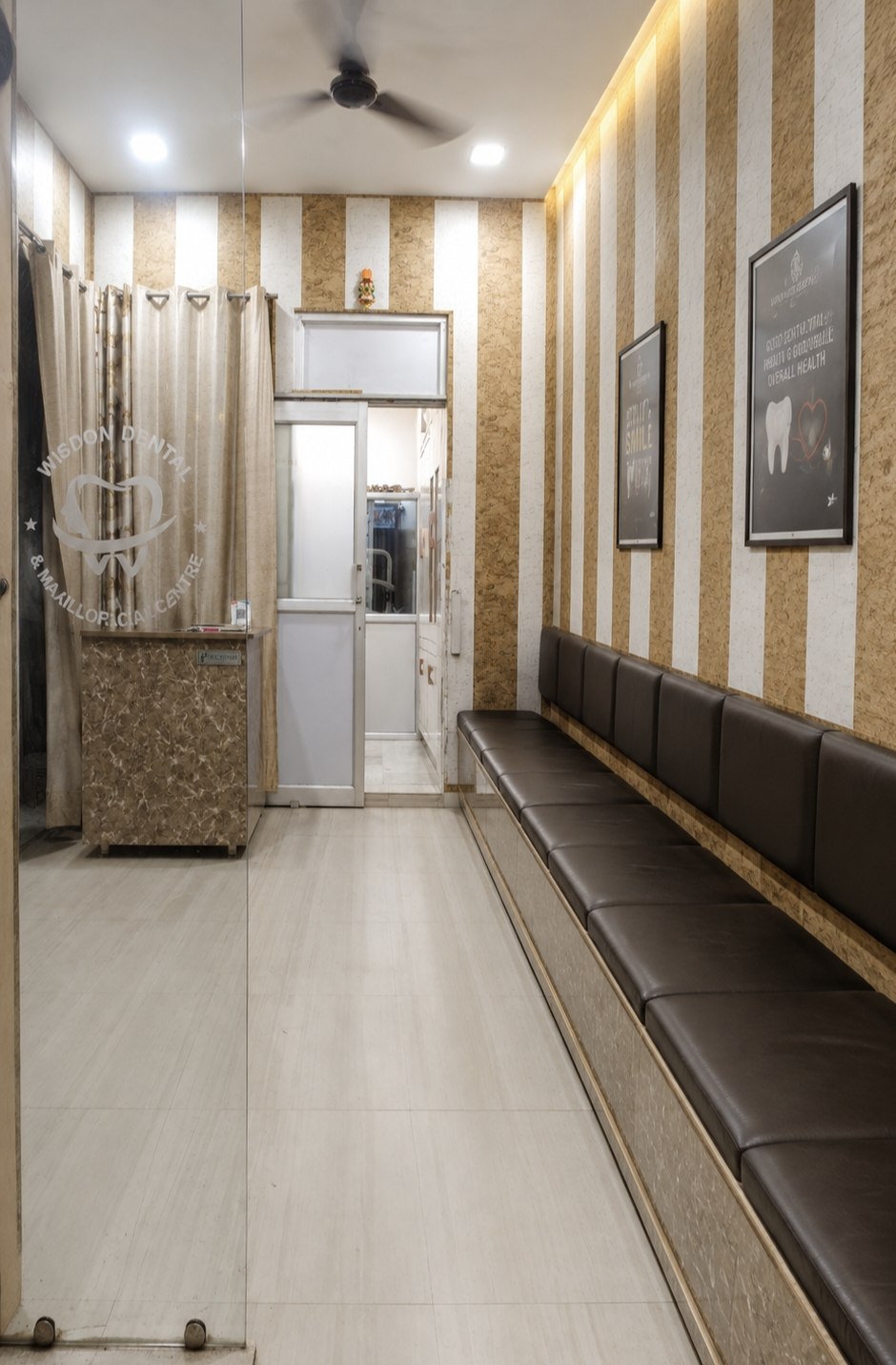 Waiting lounge at Wisdom Dental & Maxillofacial Centre, Moradabad
